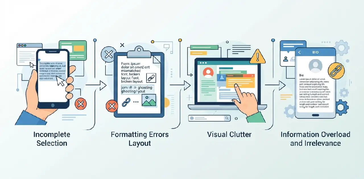 Common Mistakes to Avoid When Copying a Bio